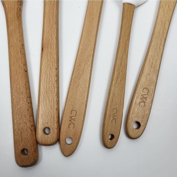 Holiday Silicone "Glove" CWC Spatula Set (5) - Turquoise, Green,‎ Peach, White - Picture 2 of 8